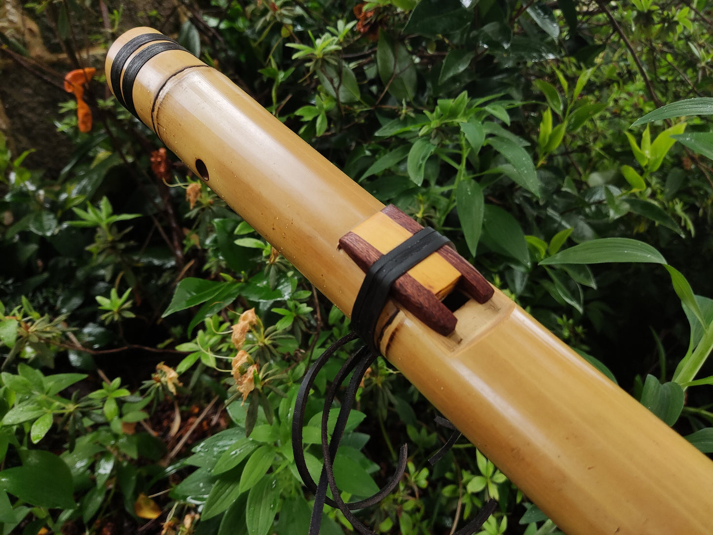 Deep Meditation Native American Style Flute in the key of Bb, for Meditation and sound healing. Handmade Bamboo Flute in the key of A#