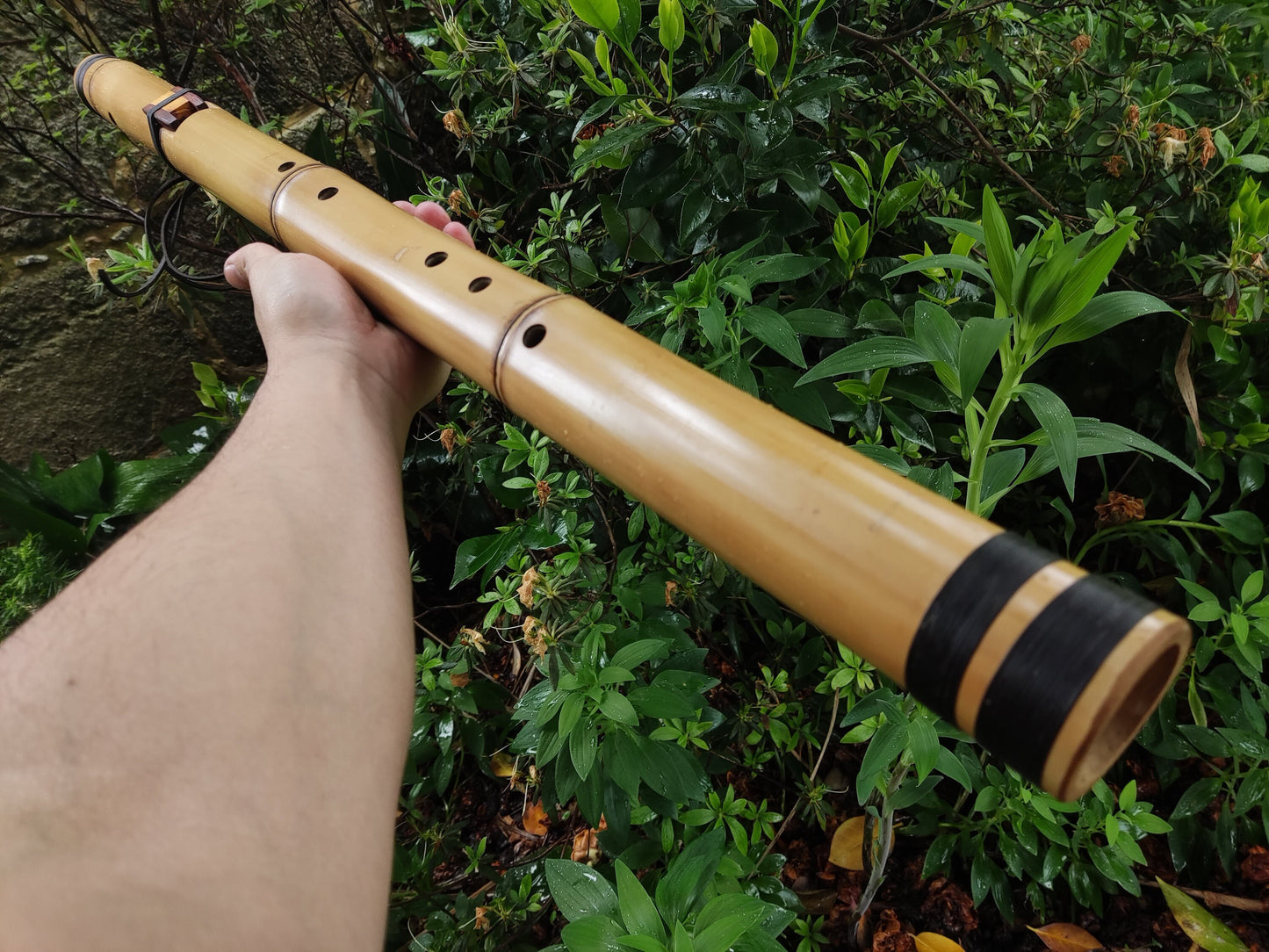 Deep Meditation Native American Style Flute in the key of Bb, for Meditation and sound healing. Handmade Bamboo Flute in the key of A#