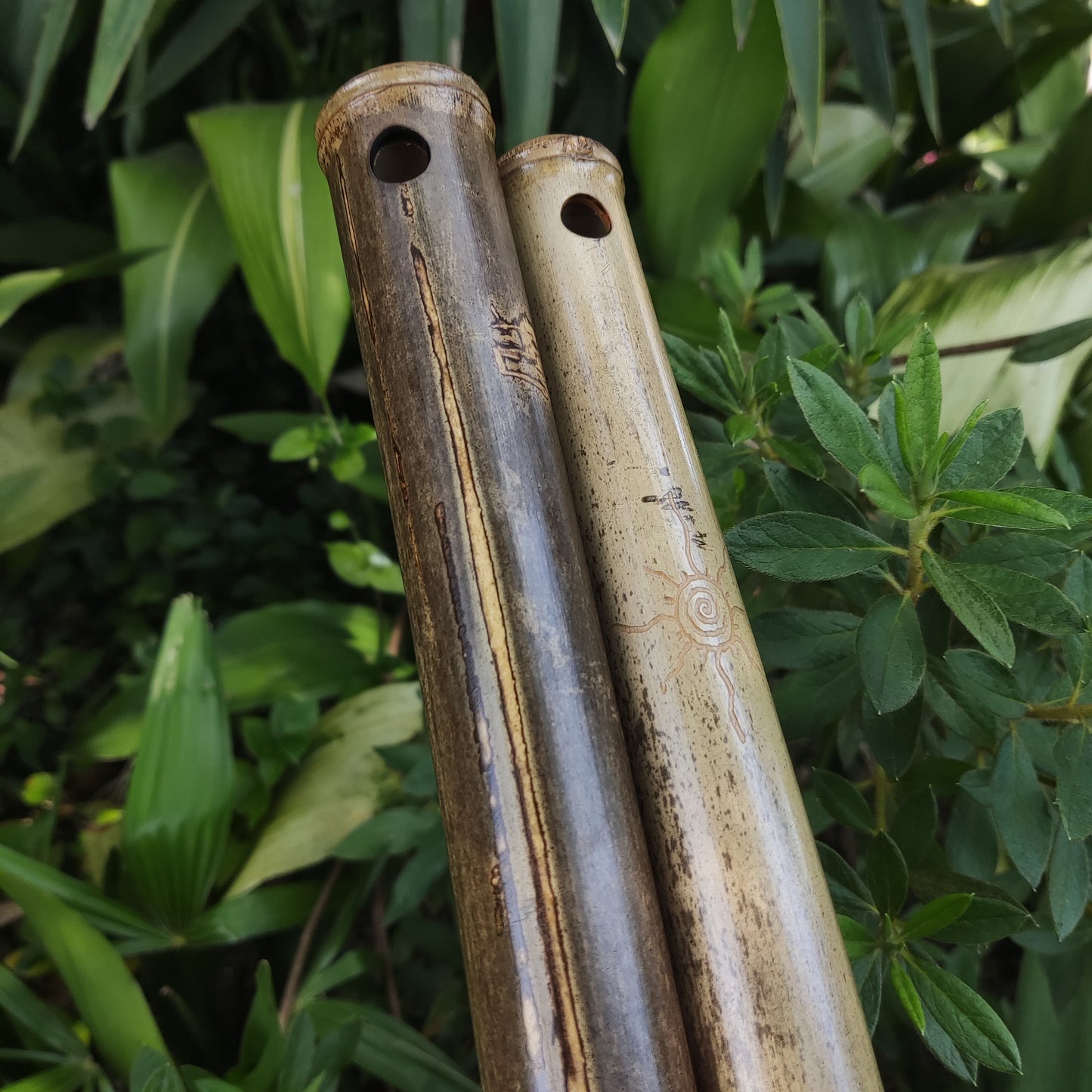 Flute Set: Low B Akebono Flute and Low D Hijaz Flute