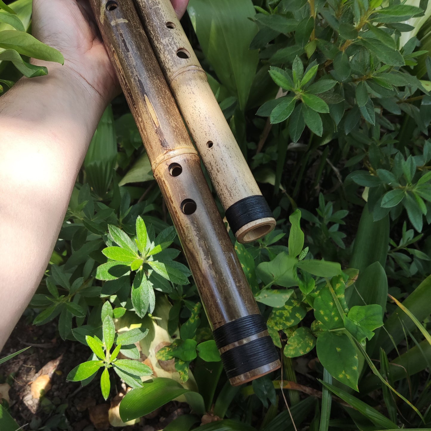Flute Set: Low B Akebono Flute and Low D Hijaz Flute