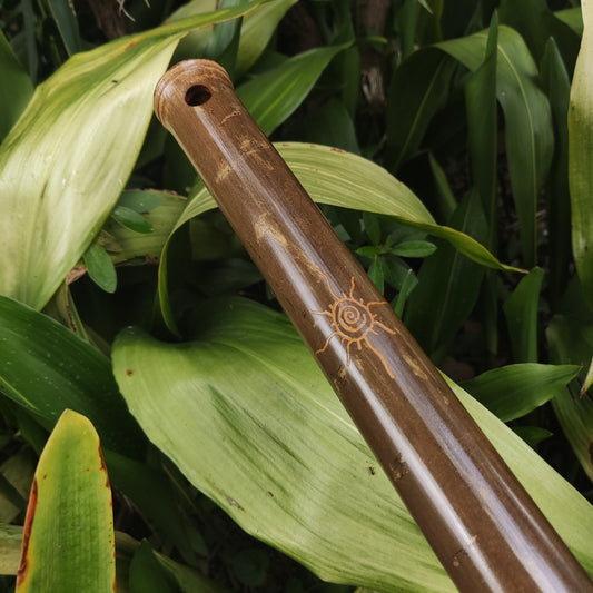 Akebono Bamboo Flute in the key of low G# | Deep Meditative Flute with a Rustic oriental design. Asian Scale with a transporting voice