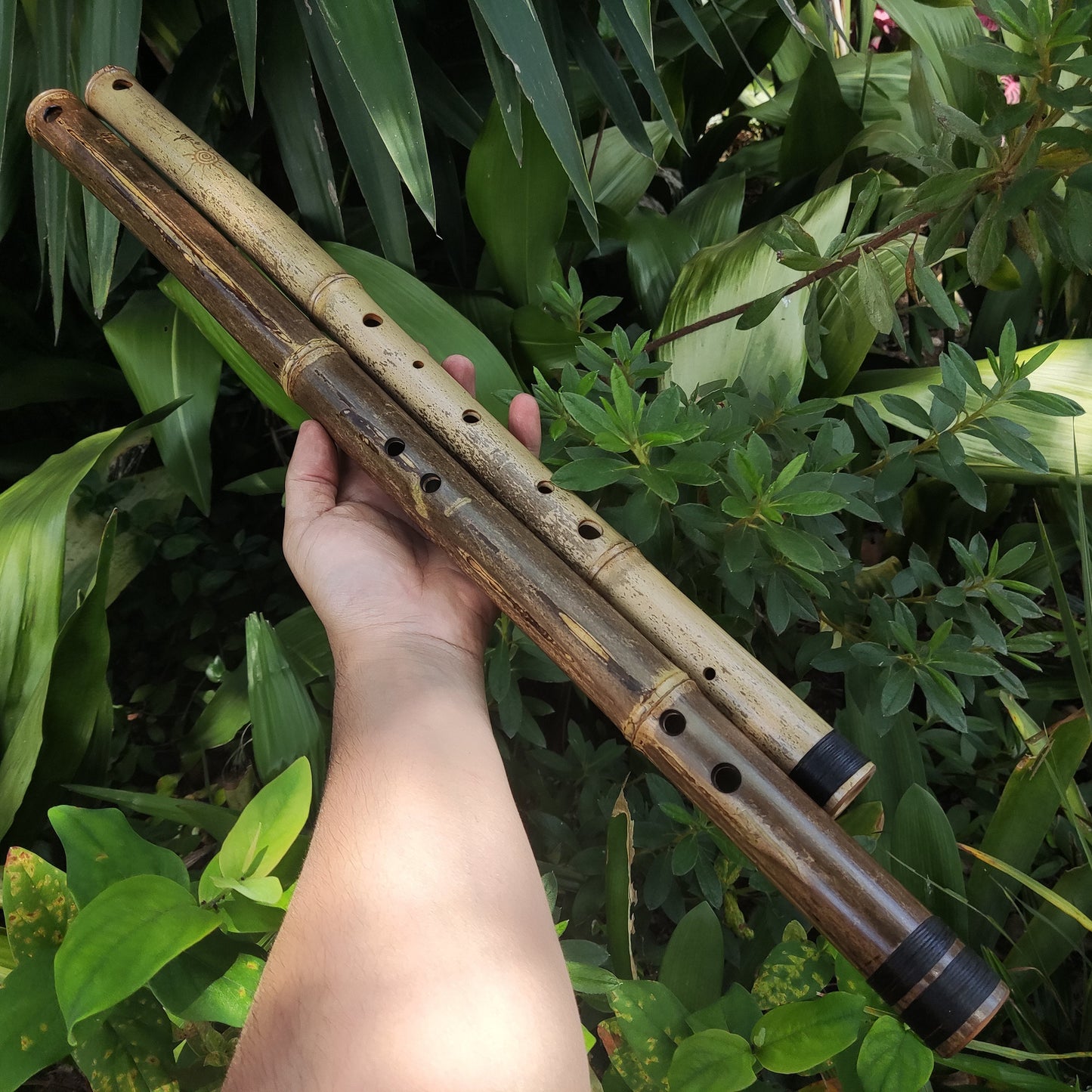 Flute Set: Low B Akebono Flute and Low D Hijaz Flute