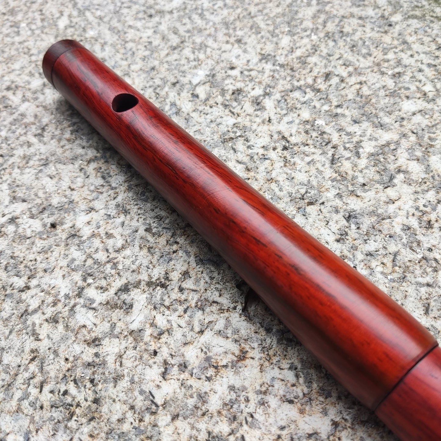 Handmade Wooden Flute in the key of F. Low F Irish style flute, made in two pieces, concert tuned for folk and world music by Rui Gomes