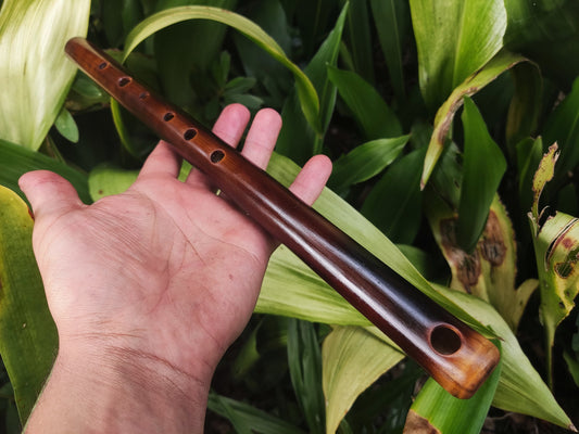 Simple A Major Bamboo Flute tuned in A440. Handmade Bansuri Flute fine tuned for Western and Eastern Music