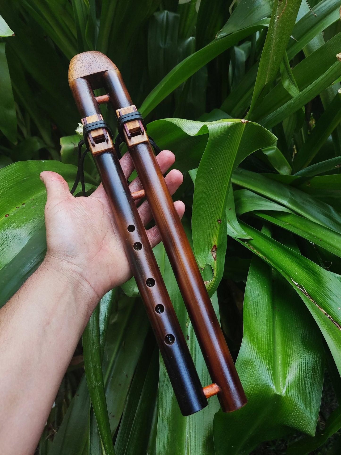 Native American Style Bamboo Drone flute in C#. Handmade Flute for Sound healing and Meditation Sessions