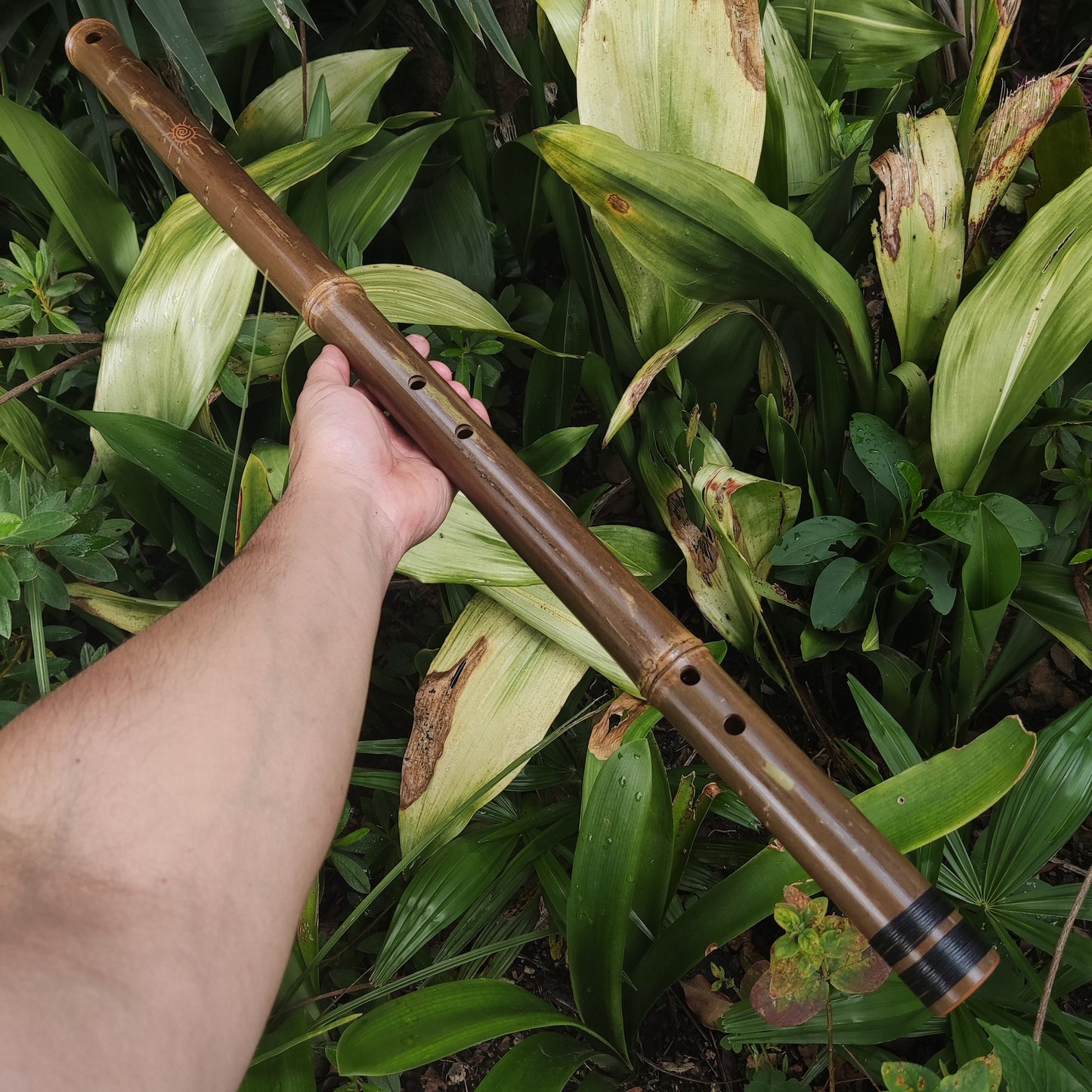 Akebono Bamboo Flute in the key of low G# | Deep Meditative Flute with a Rustic oriental design. Asian Scale with a transporting voice