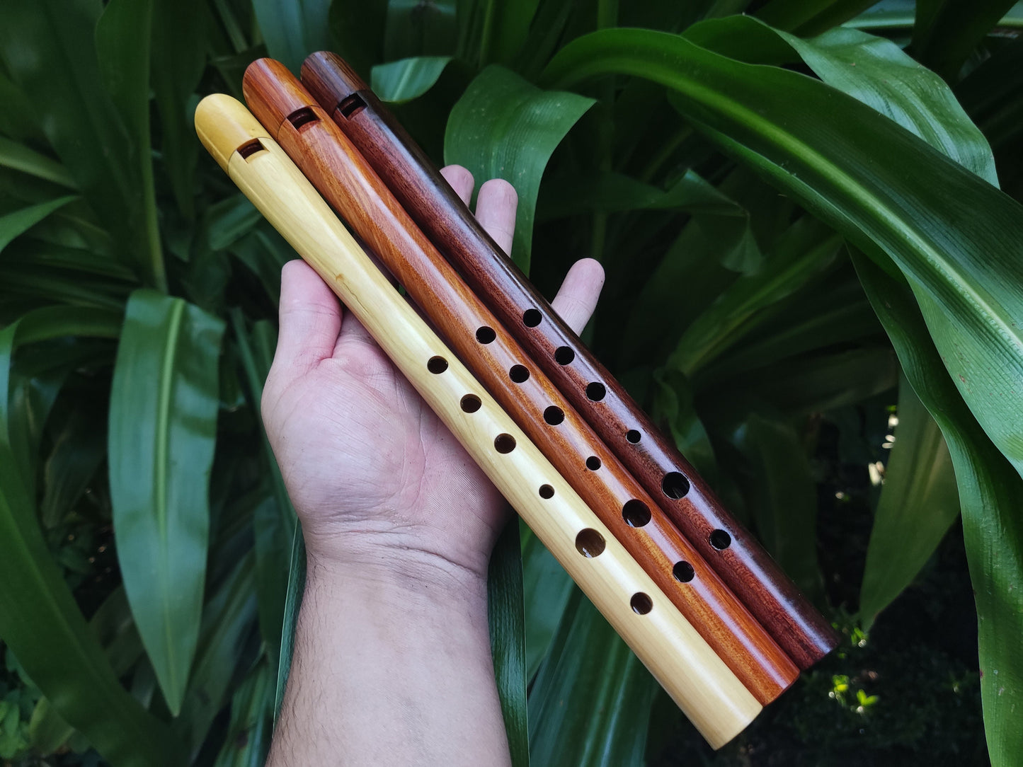 Wooden Irish Whistle in High D, handmade out of Hardwoods. Penny Whistle in the key of D major for Folk and Irish Music, by Rui Gomes