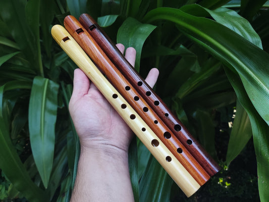 Wooden Irish Whistle in High D, handmade out of Hardwoods. Penny Whistle in the key of D major for Folk and Irish Music, by Rui Gomes