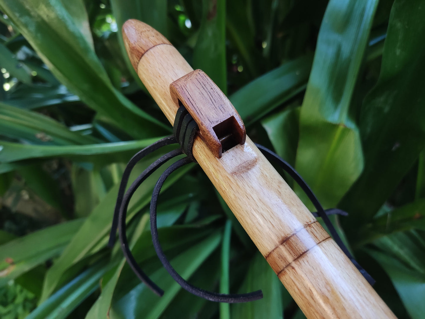 Native American Style Flute in the key of A for Meditation & Sound Healing by Rui Gomes, Handmade Wooden Instrument made with European Beech