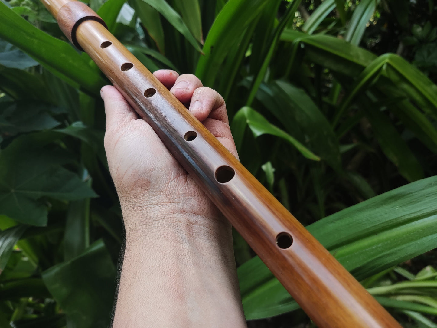 Low D Whistle, handmade out of Bamboo for Irish, Celtic and World Music. Unique wooden flute for folk and meditation, handmade by Rui Gomes