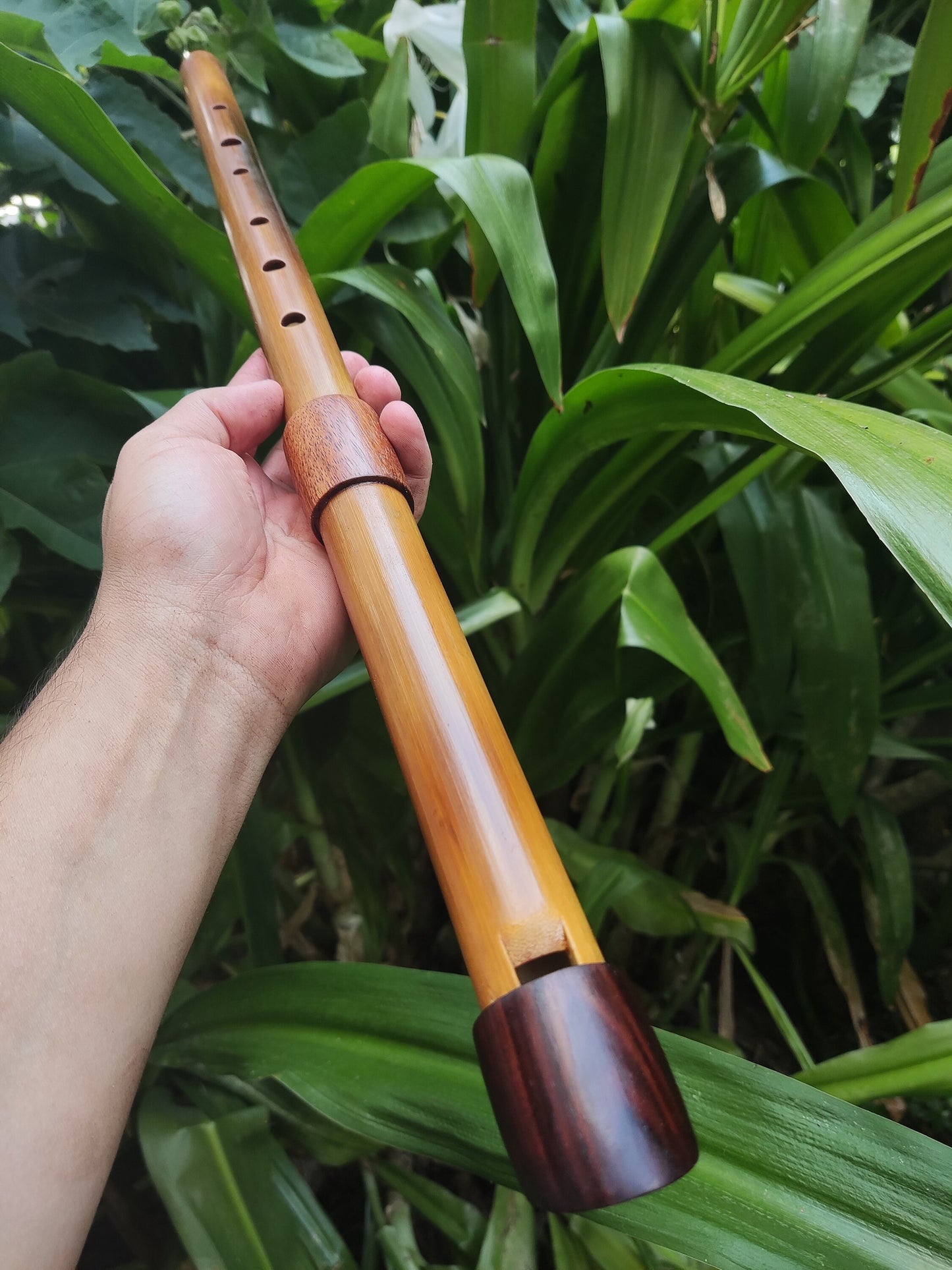 Low D Whistle, handmade out of Bamboo for Irish, Celtic and World Music. Unique wooden flute for folk and meditation, handmade by Rui Gomes