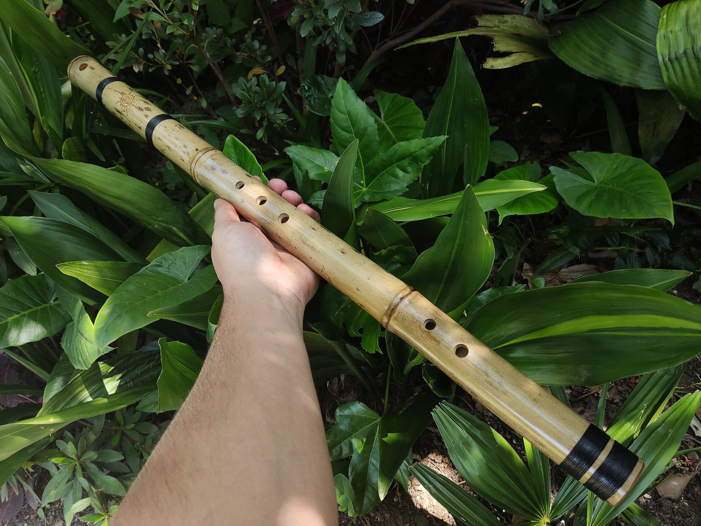 Bass Bamboo Flute tuned to Exotic Kokin-Akebono hybrid scale. Japanese inspired flute for deep meditation and sound healing | Rui Gomes