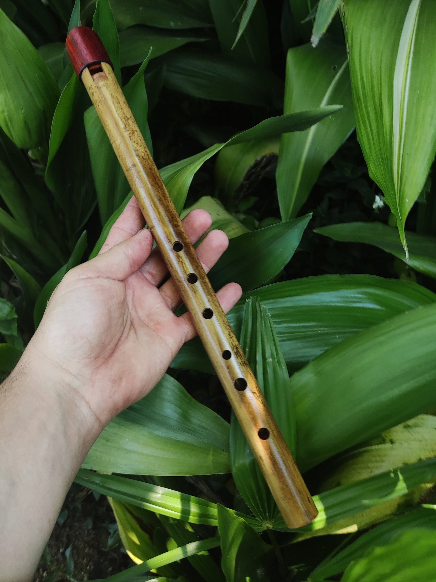 Handmade Whistle concert tuned in Bb/A#, Irish style Penny Whiste made of bamboo, Intuitive Flute with a Rustic Design, Gift for Musician
