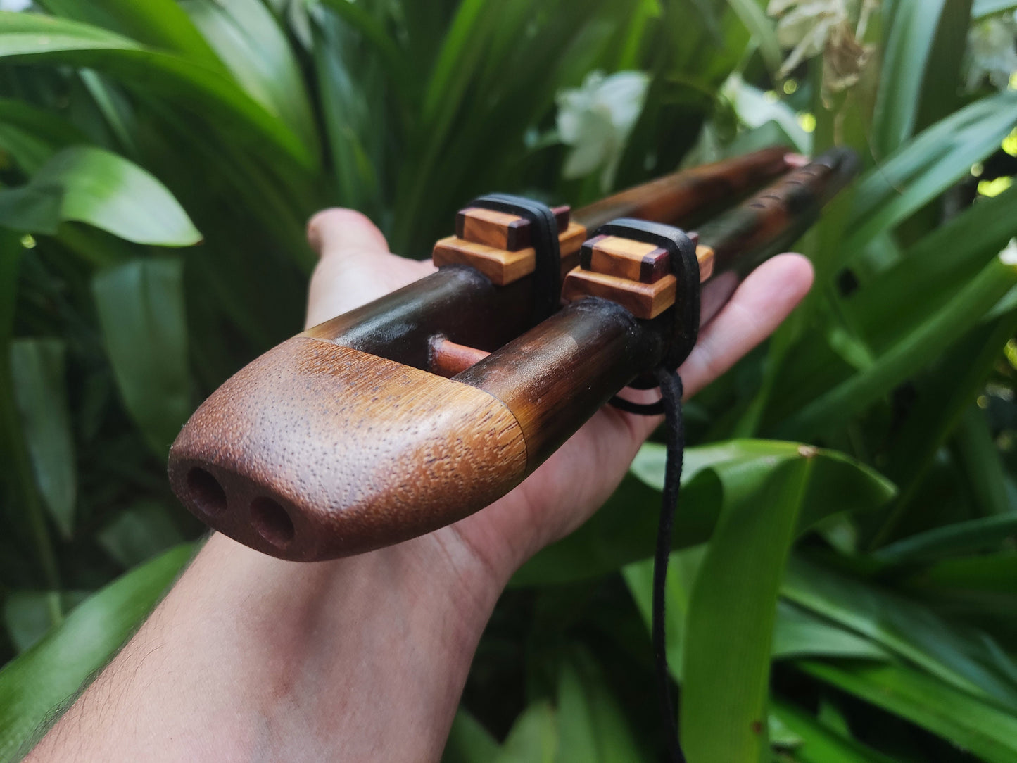 Native American Style Bamboo Drone flute in C#. Handmade Flute for Sound healing and Meditation Sessions