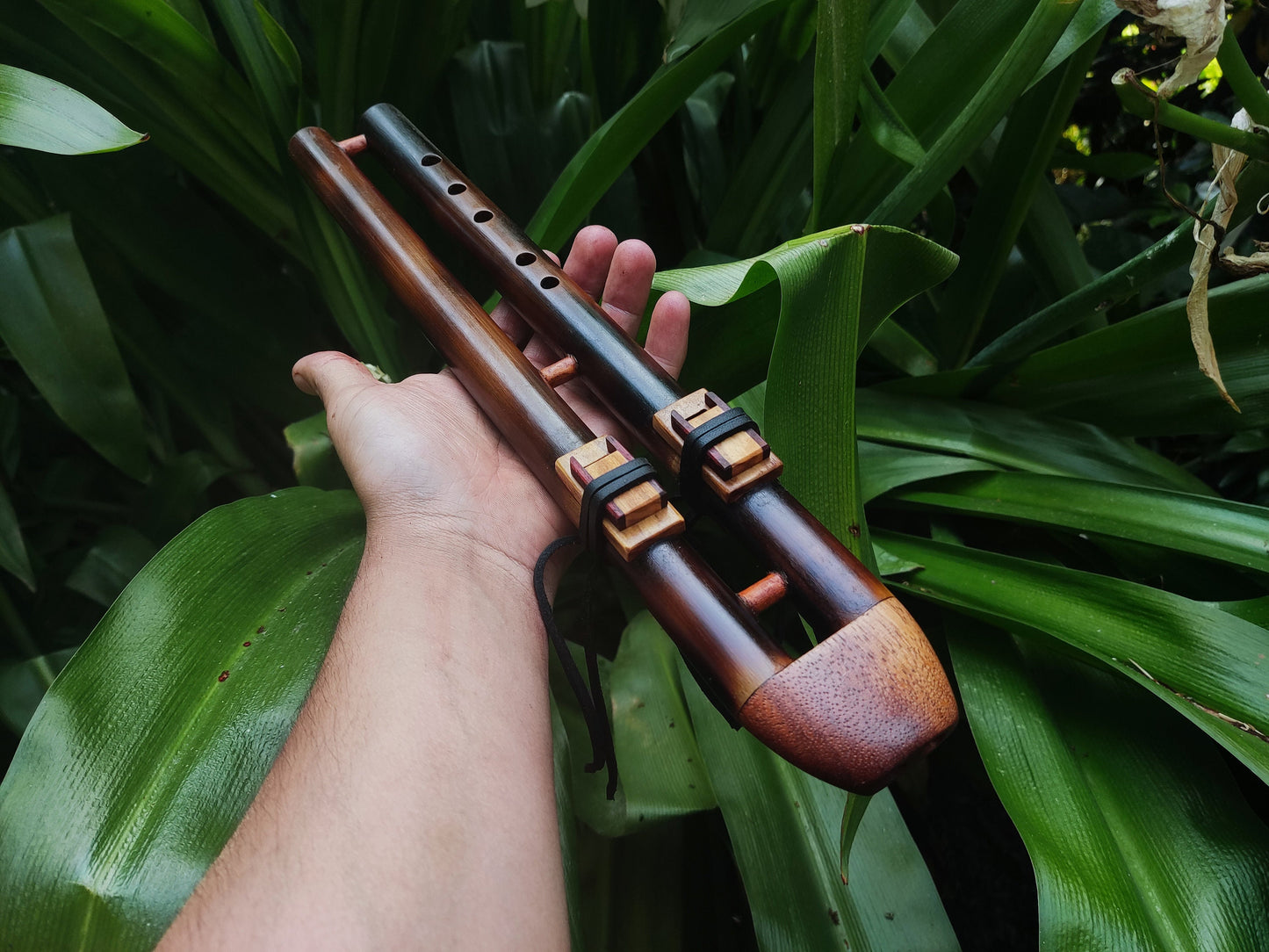 Native American Style Bamboo Drone flute in C#. Handmade Flute for Sound healing and Meditation Sessions
