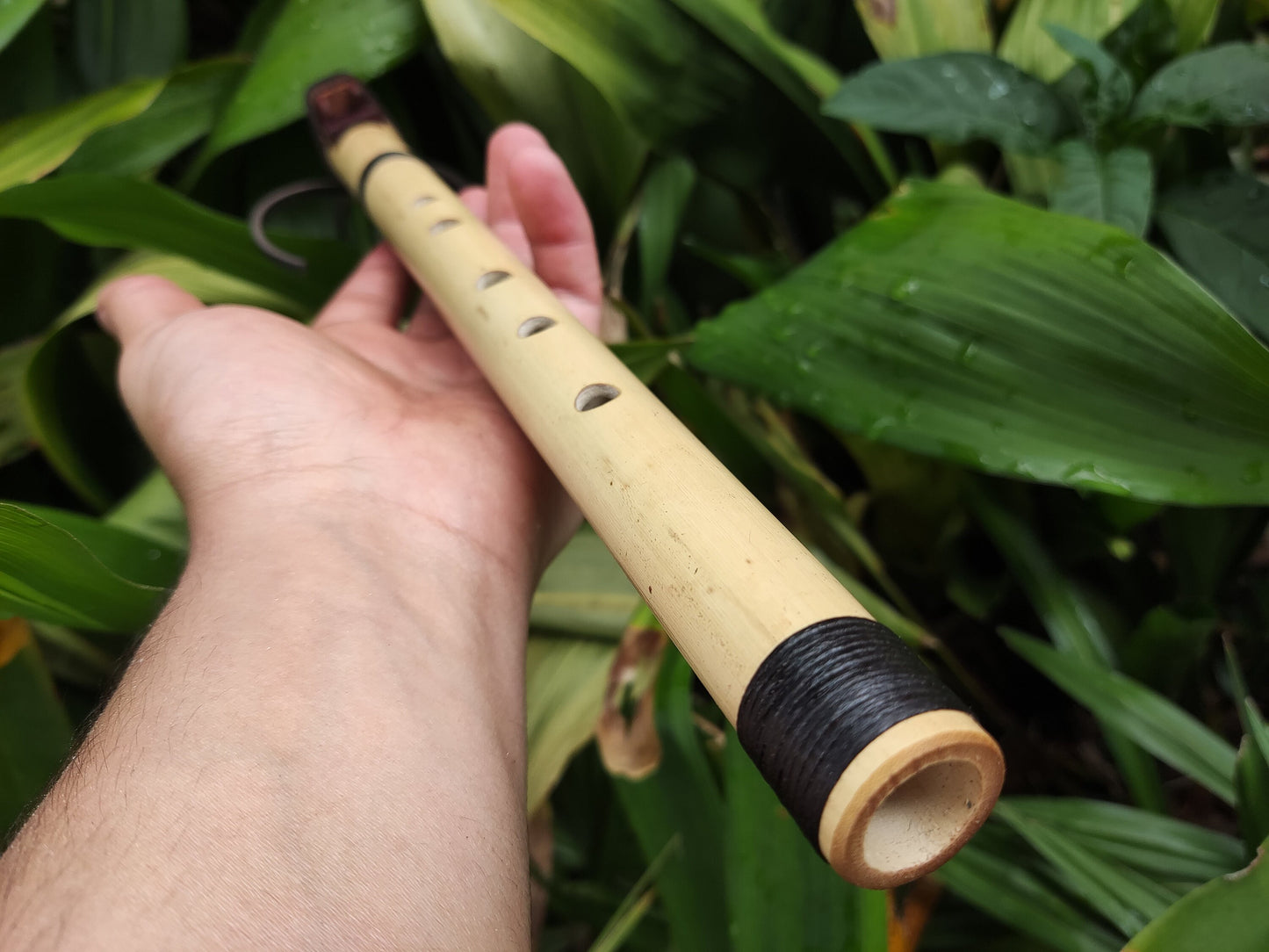 RESERVED: Native American Style bamboo flute in the key of G. Ethnic Native flute. Rustic bamboo flute. NA Flute in the key