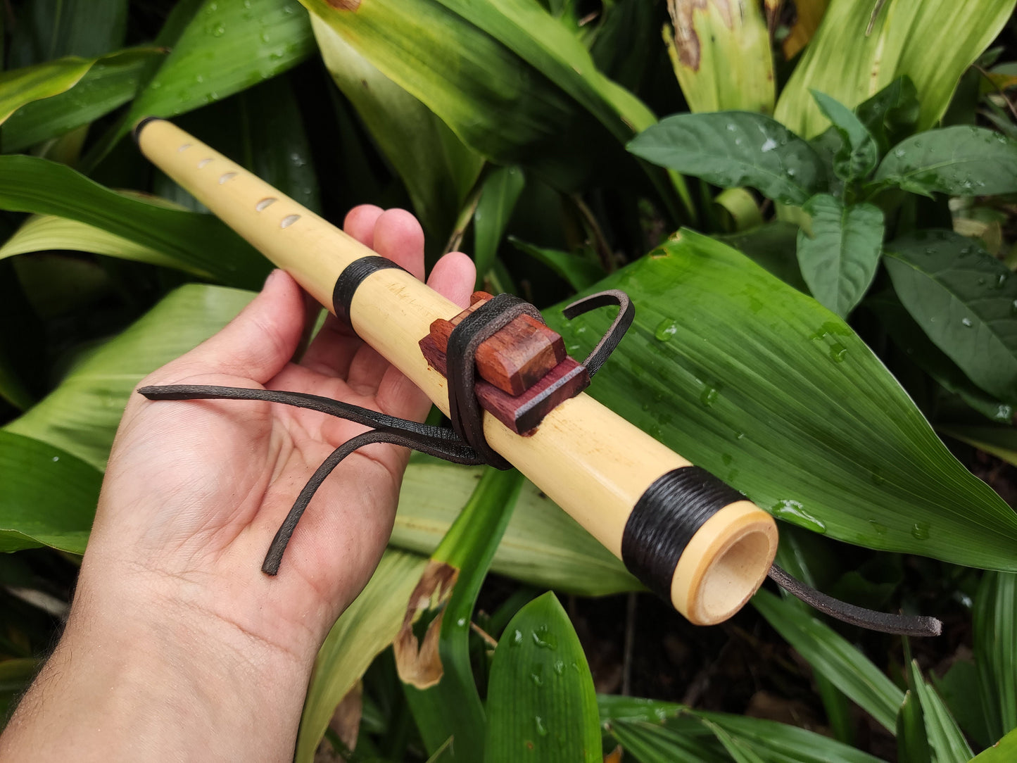 RESERVED: Native American Style bamboo flute in the key of G. Ethnic Native flute. Rustic bamboo flute. NA Flute in the key