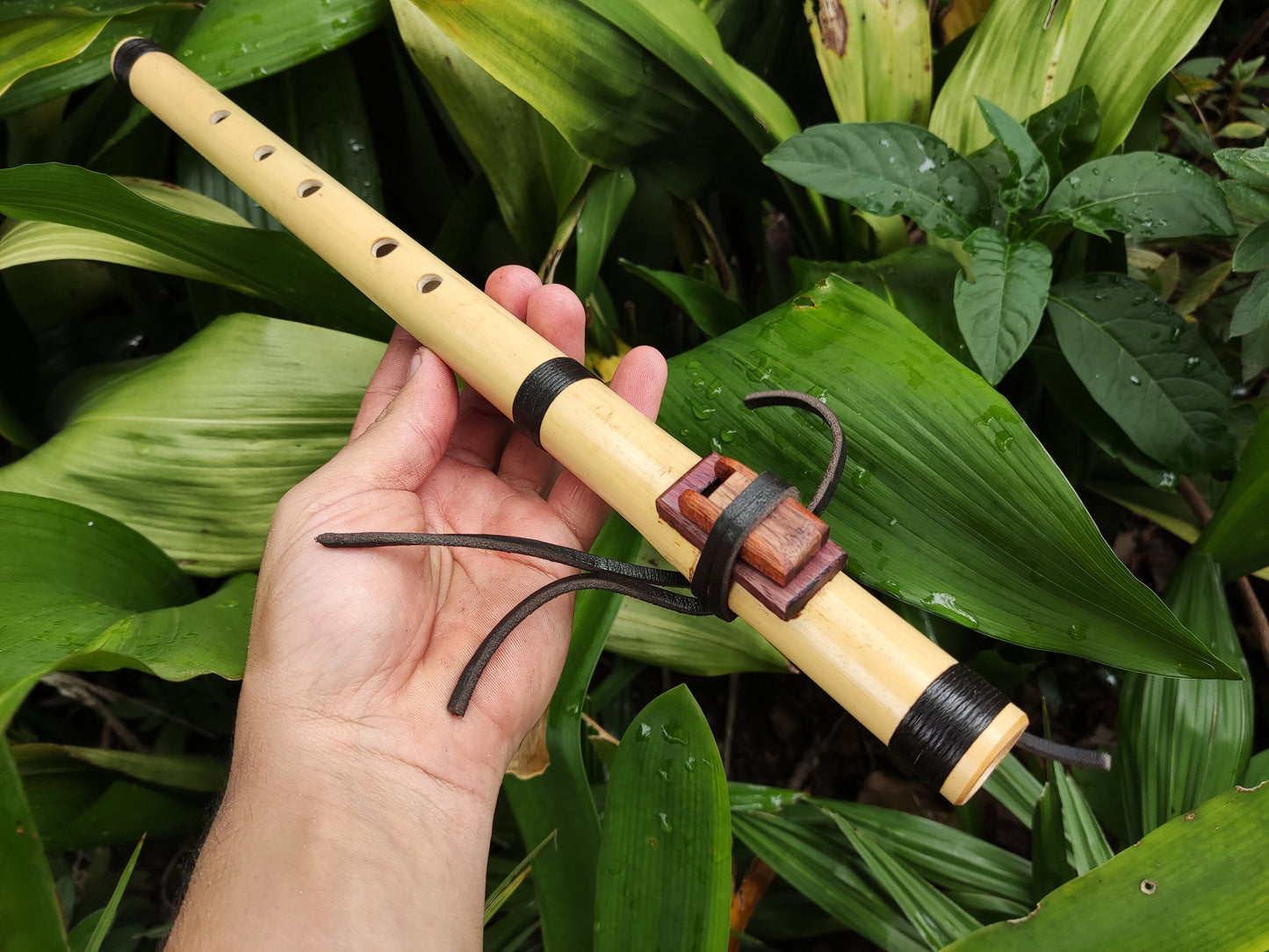 RESERVED: Native American Style bamboo flute in the key of G. Ethnic Native flute. Rustic bamboo flute. NA Flute in the key