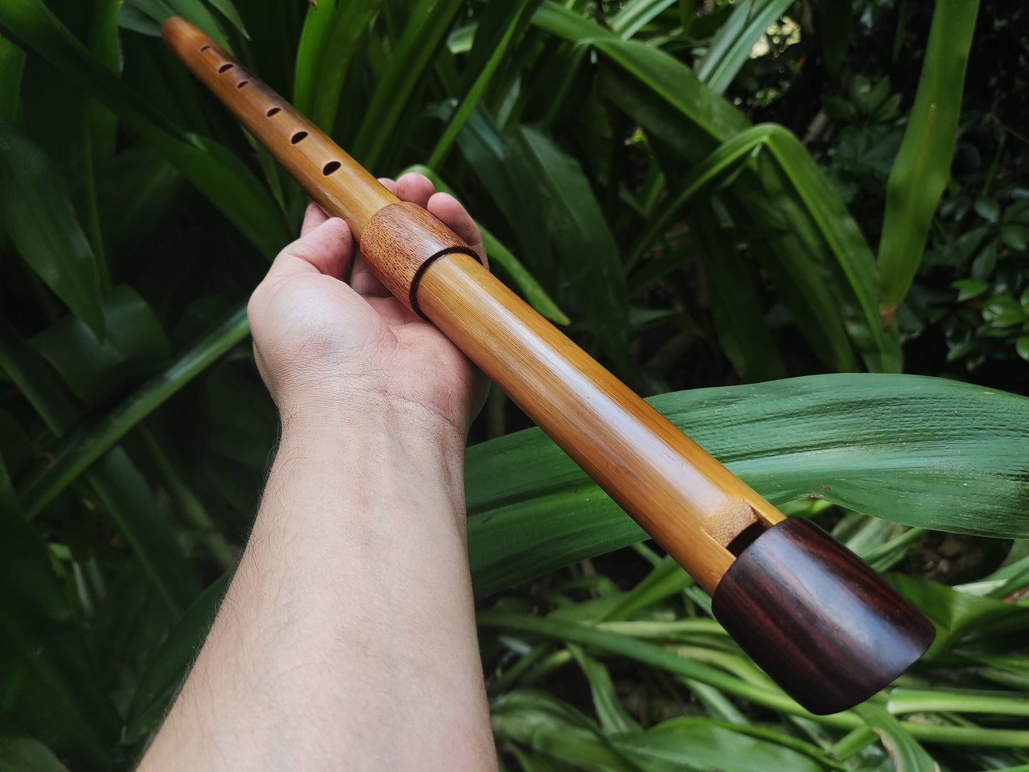 Low D Whistle, handmade out of Bamboo for Irish, Celtic and World Music. Unique wooden flute for folk and meditation, handmade by Rui Gomes