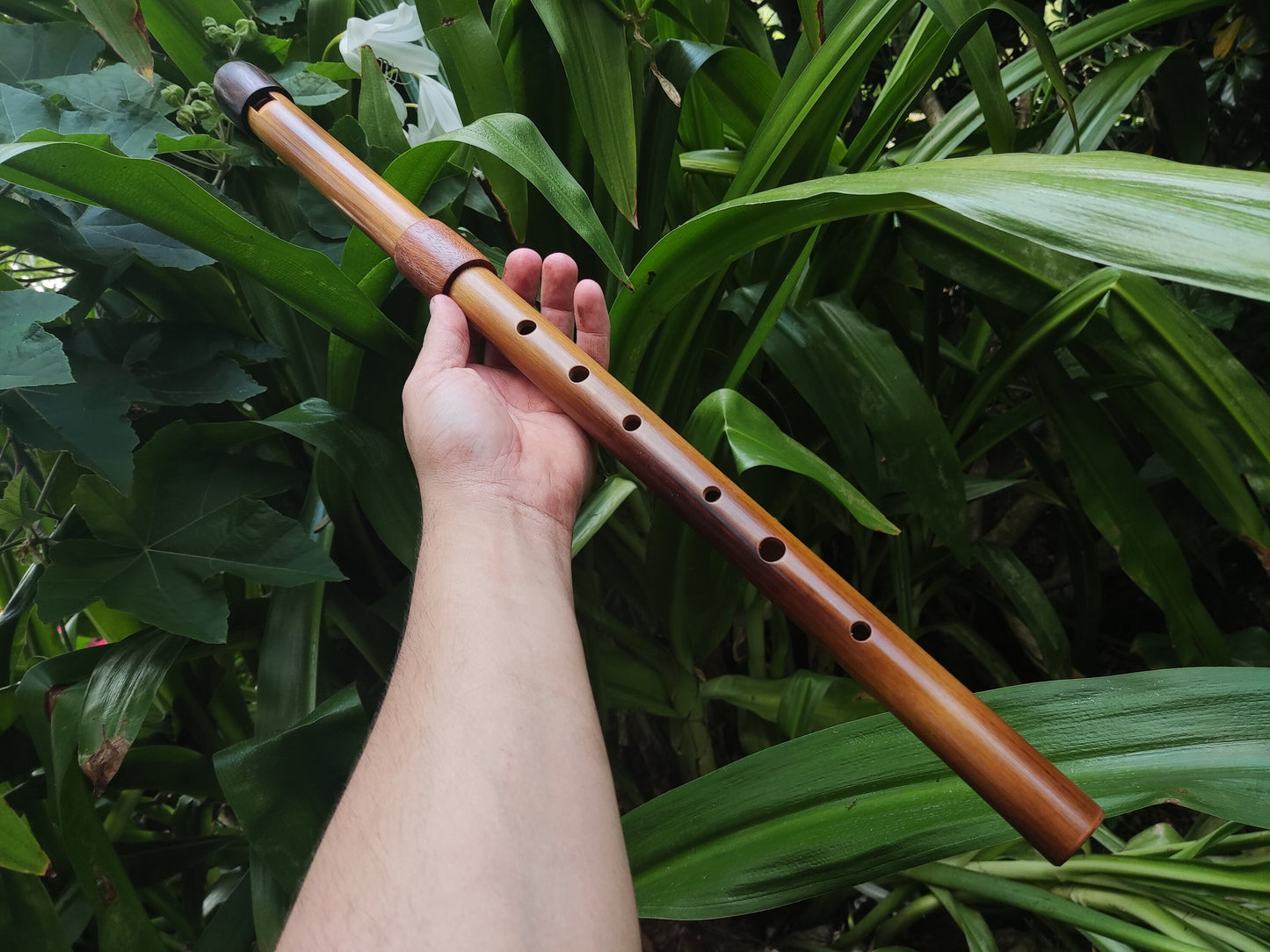 Low D Whistle, handmade out of Bamboo for Irish, Celtic and World Music. Unique wooden flute for folk and meditation, handmade by Rui Gomes