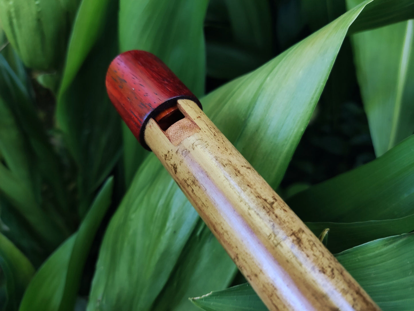 Handmade Whistle concert tuned in Bb/A#, Irish style Penny Whiste made of bamboo, Intuitive Flute with a Rustic Design, Gift for Musician