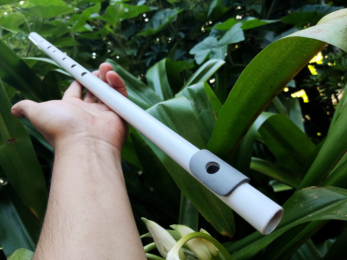 Low D Flute Handmade by Rui Gomes | Basic Transverse Flute concert tuned to A440 | PVC Flute for Beginners and a nice Gift for Musician