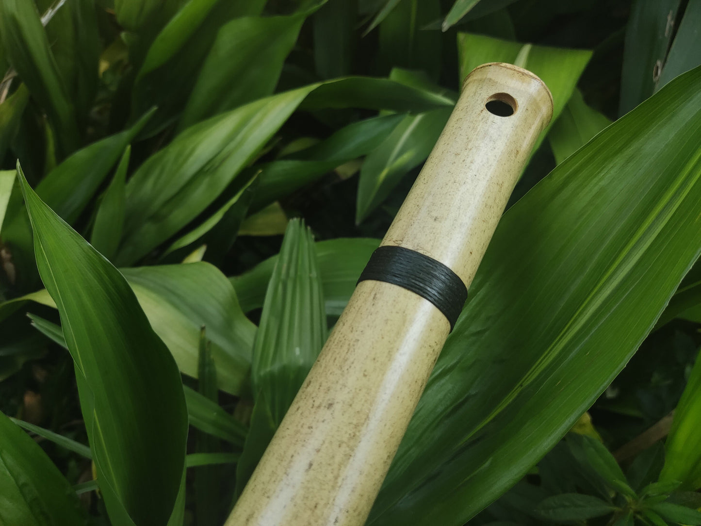 Handmade Raga Bhairavi bamboo flute in low D, tuned for meditation & sound healing. Handcrafted Indian Raga Flute