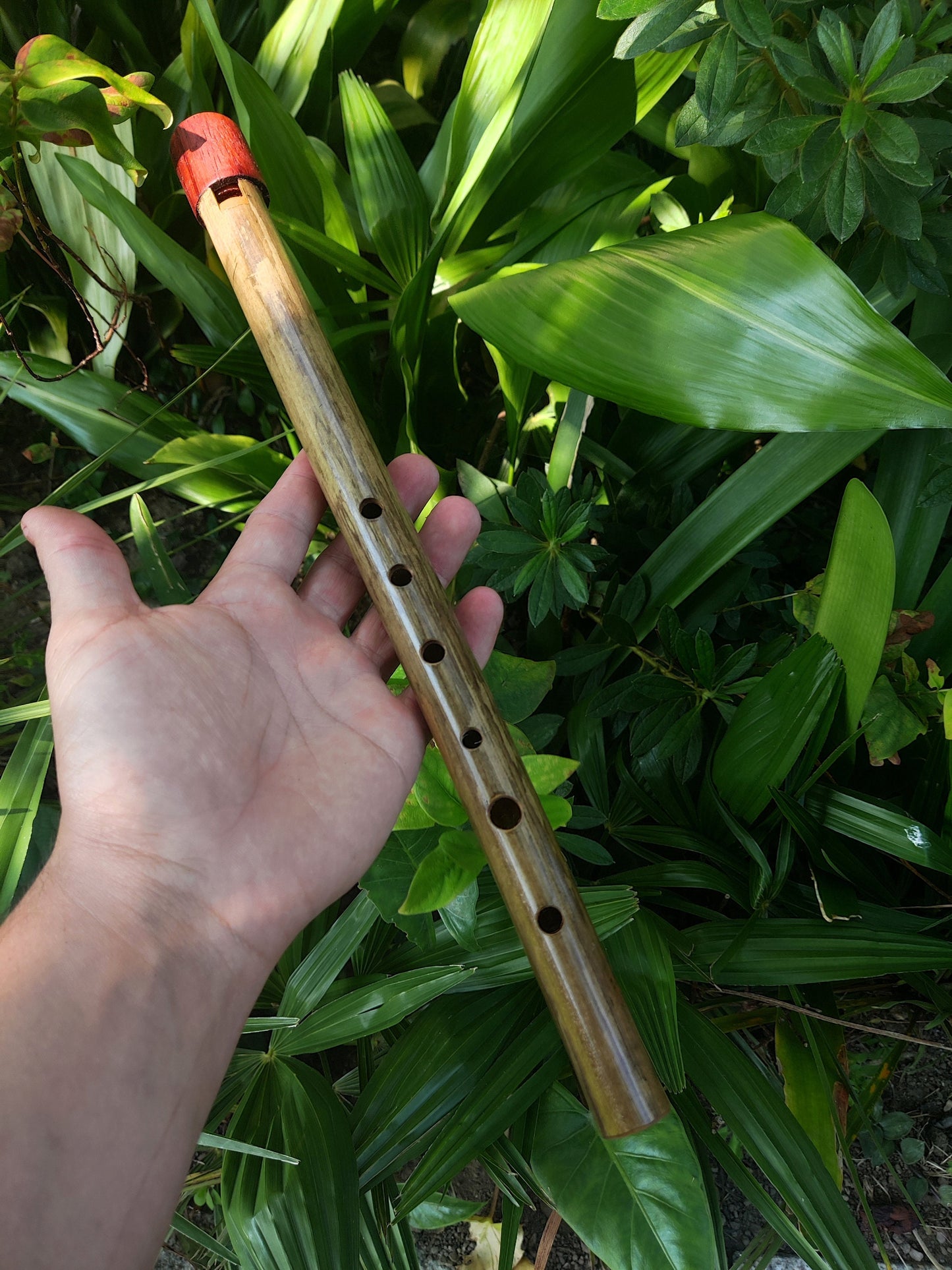 Handmade Bamboo Whistle in B flat, built in the Irish style, with a major scale. Wooden penny whistle, for Irish and Folk Music by Rui Gomes