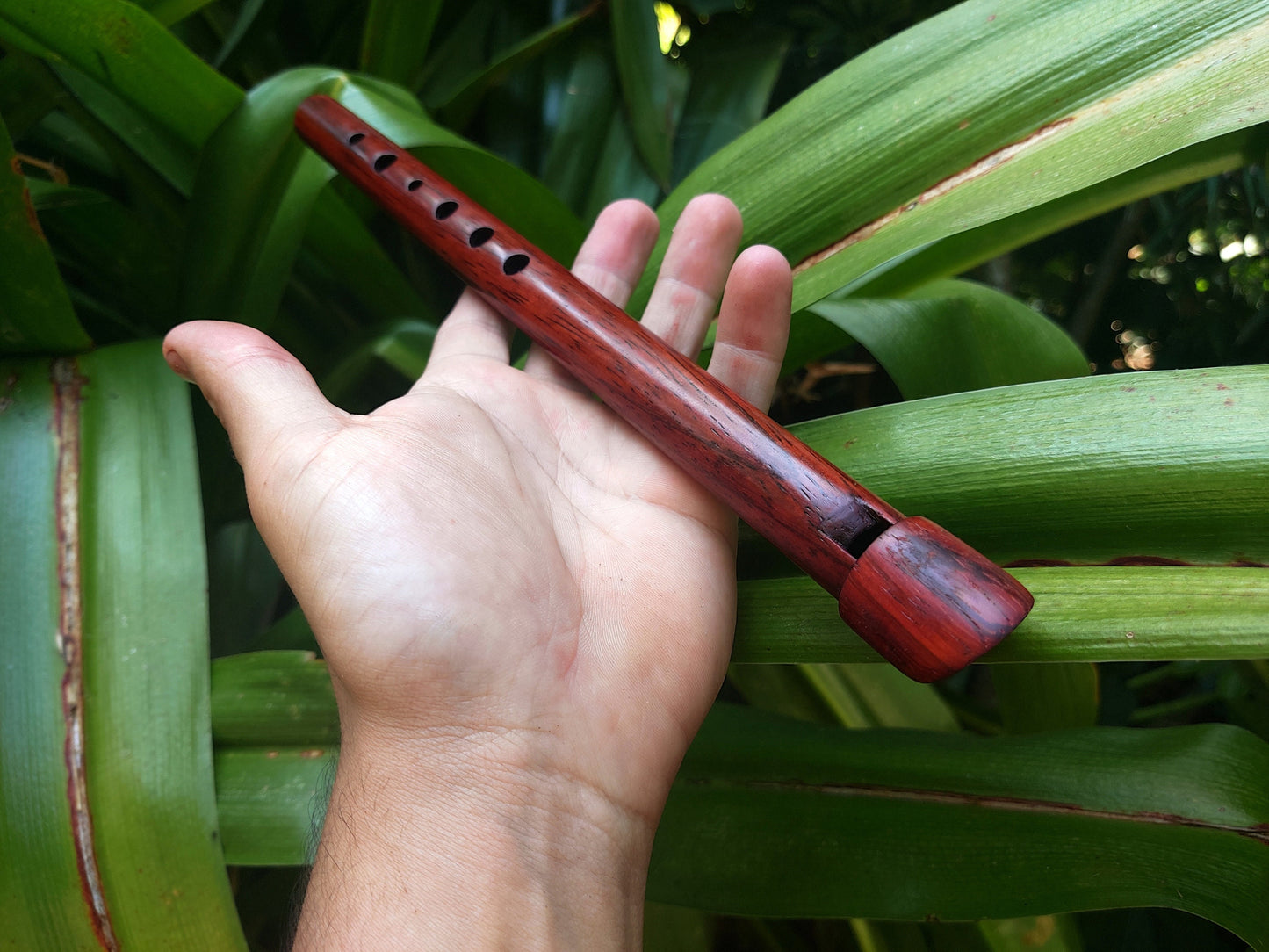 High D Tin Whistle handmade of Macacauba | Unique concert Folk Flute for Irish and world music | Gift for Musician | Rui Gomes