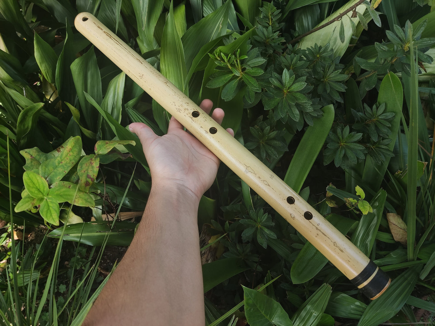 Bamboo Flute for Deep Meditation key of Low B. Intuitive Handmade Flute for Sound Healing with Japanese Scale Akebono | For Beginners