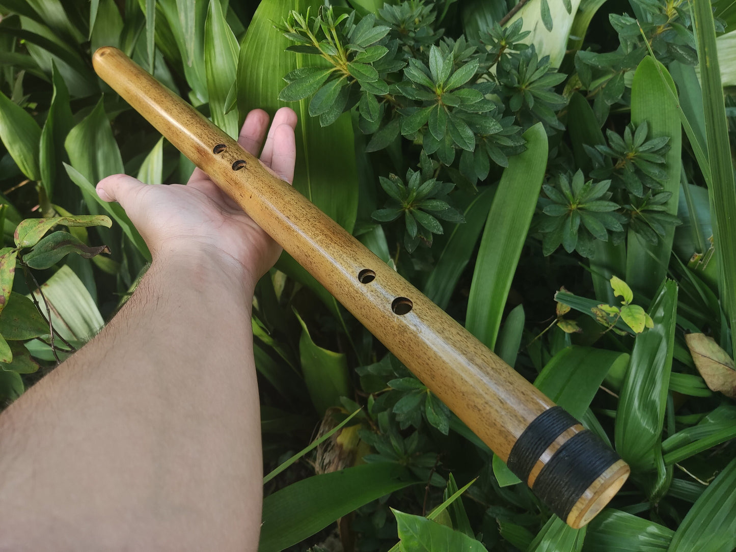 Intuitive Handmade Bamboo Flute in Low B for Deep Meditation and Sound Healing with Japanese Akebono Scale | Transverse flute for Beginners