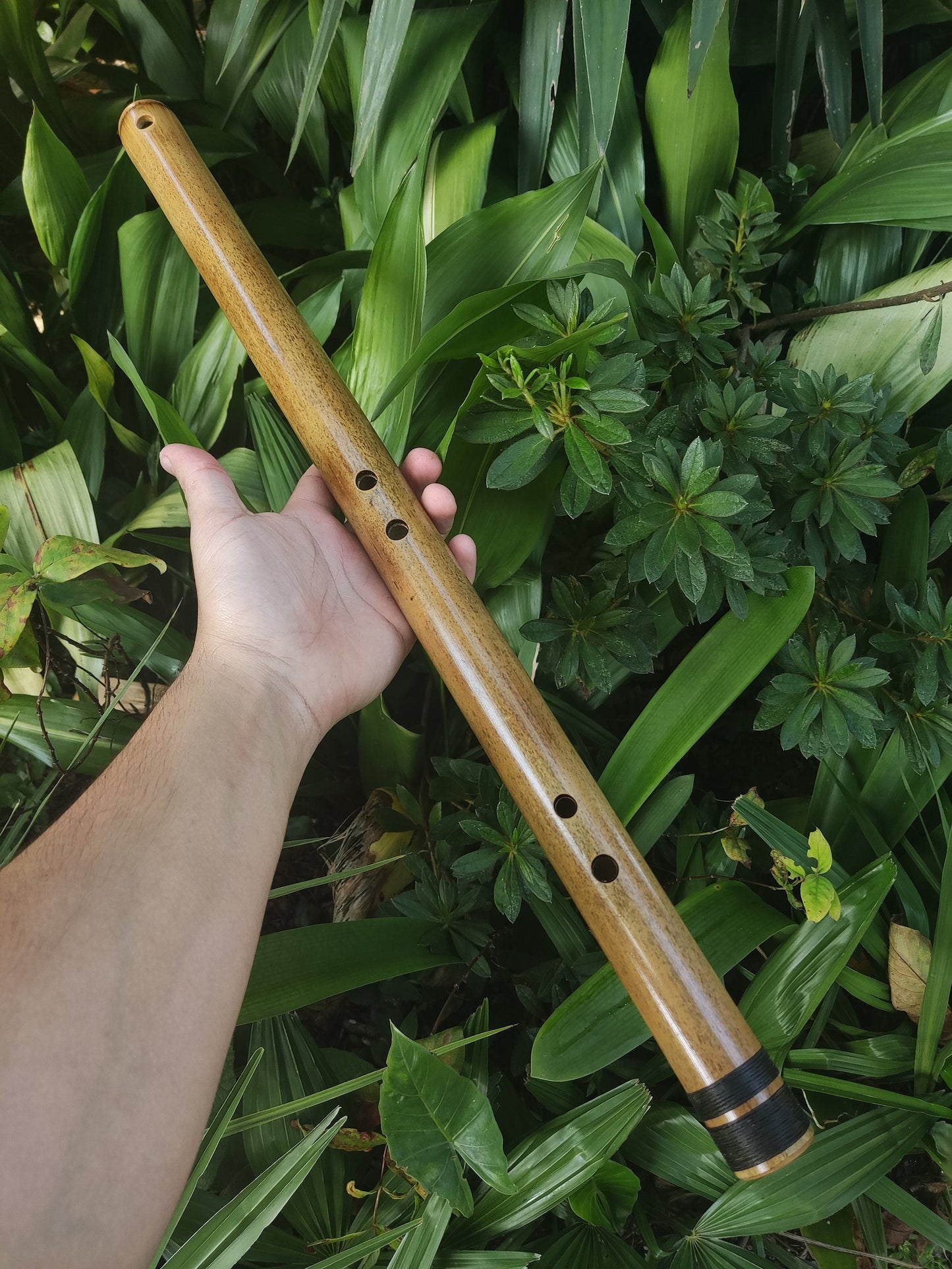 Intuitive Handmade Bamboo Flute in Low B for Deep Meditation and Sound Healing with Japanese Akebono Scale | Transverse flute for Beginners