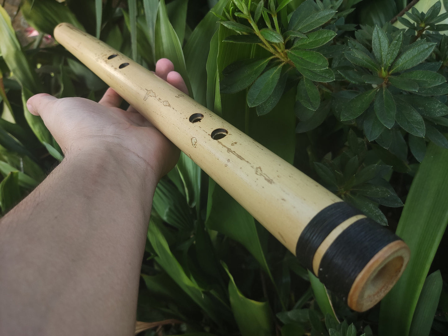 Bamboo Flute for Deep Meditation key of Low B. Intuitive Handmade Flute for Sound Healing with Japanese Scale Akebono | For Beginners