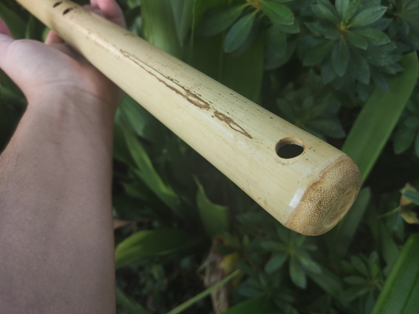 Bamboo Flute for Deep Meditation key of Low B. Intuitive Handmade Flute for Sound Healing with Japanese Scale Akebono | For Beginners