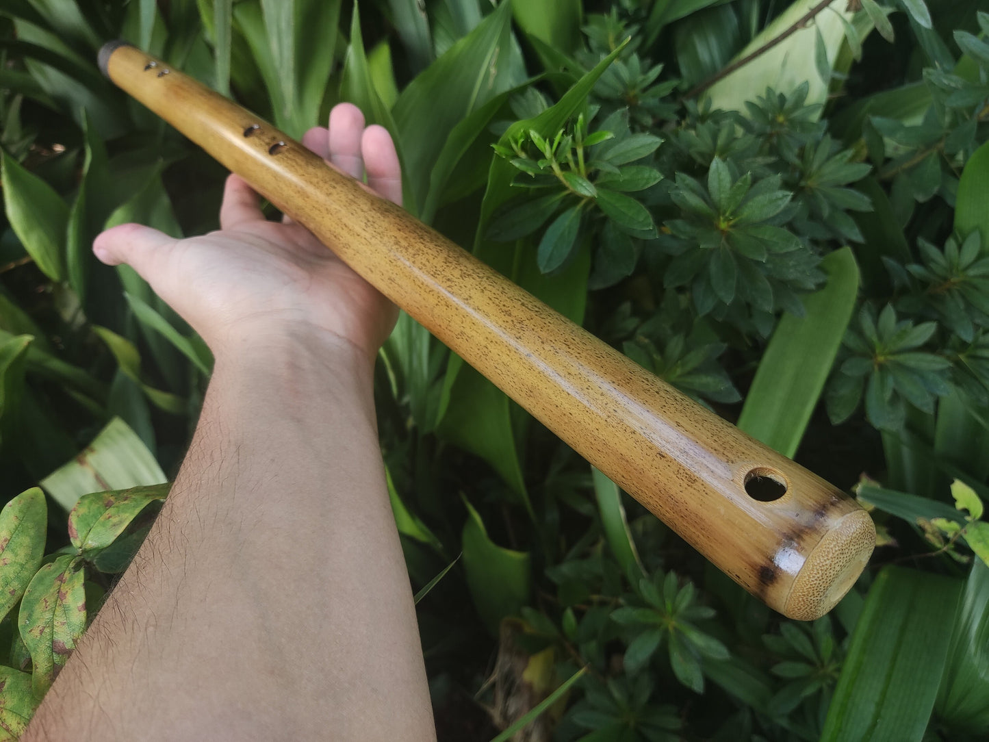 Intuitive Handmade Bamboo Flute in Low B for Deep Meditation and Sound Healing with Japanese Akebono Scale | Transverse flute for Beginners