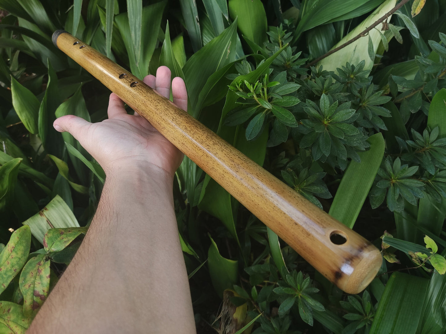 Intuitive Handmade Bamboo Flute in Low B for Deep Meditation and Sound Healing with Japanese Akebono Scale | Transverse flute for Beginners
