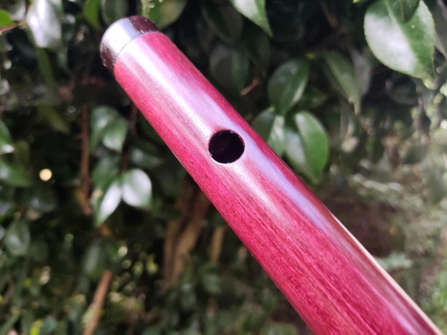 G major Purpleheart Flute. Handmade Wooden  Irish style flute, made in two pieces, concert tuned for Folk Music | Gift for Musician | Exotic