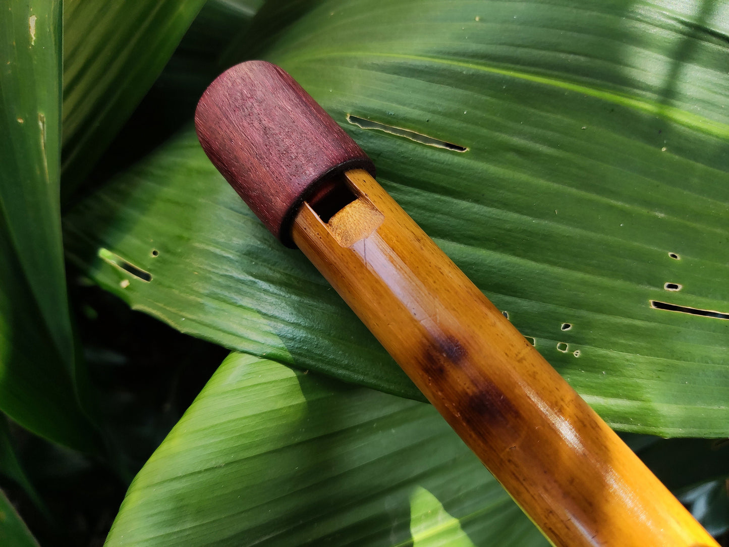 The Arabian Whistle! Handmade Whistle in A# with an Arabian scale.  Bamboo flute with an Intuitive Middle Eastern Scale for Sound Healing
