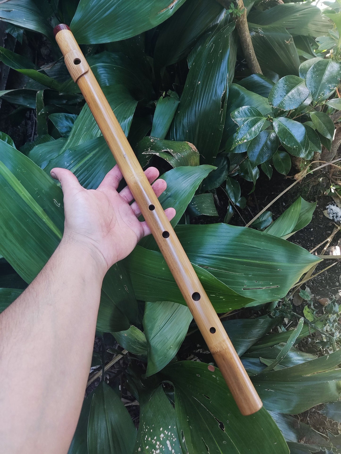Low D Major Pentatonic Flute with Lip Plate. High Quality bamboo Flute with an Intuitive Scale for Meditation and Improvisation | Rui Gomes