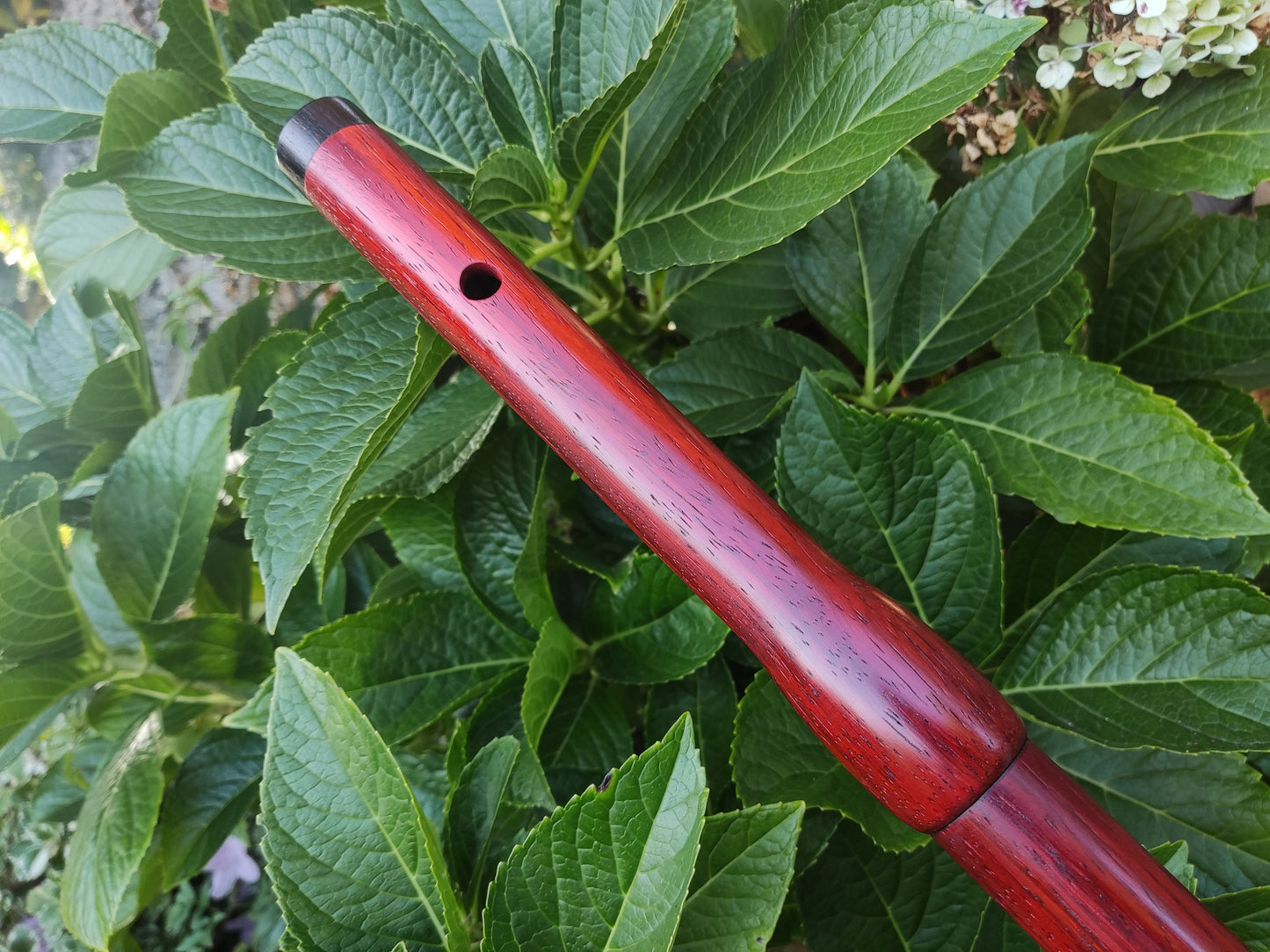 Low D Wooden Flute handmade with Exotic Hardwoods for Irish and Folk Music | Concert tuned Transverse flute in Padauk and Rosewood | Gomes