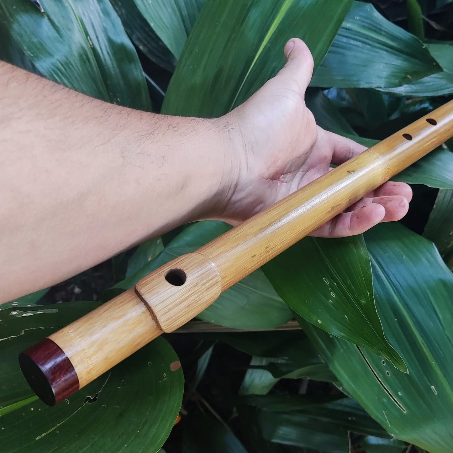 Low D Major Pentatonic Flute with Lip Plate. High Quality bamboo Flute with an Intuitive Scale for Meditation and Improvisation | Rui Gomes