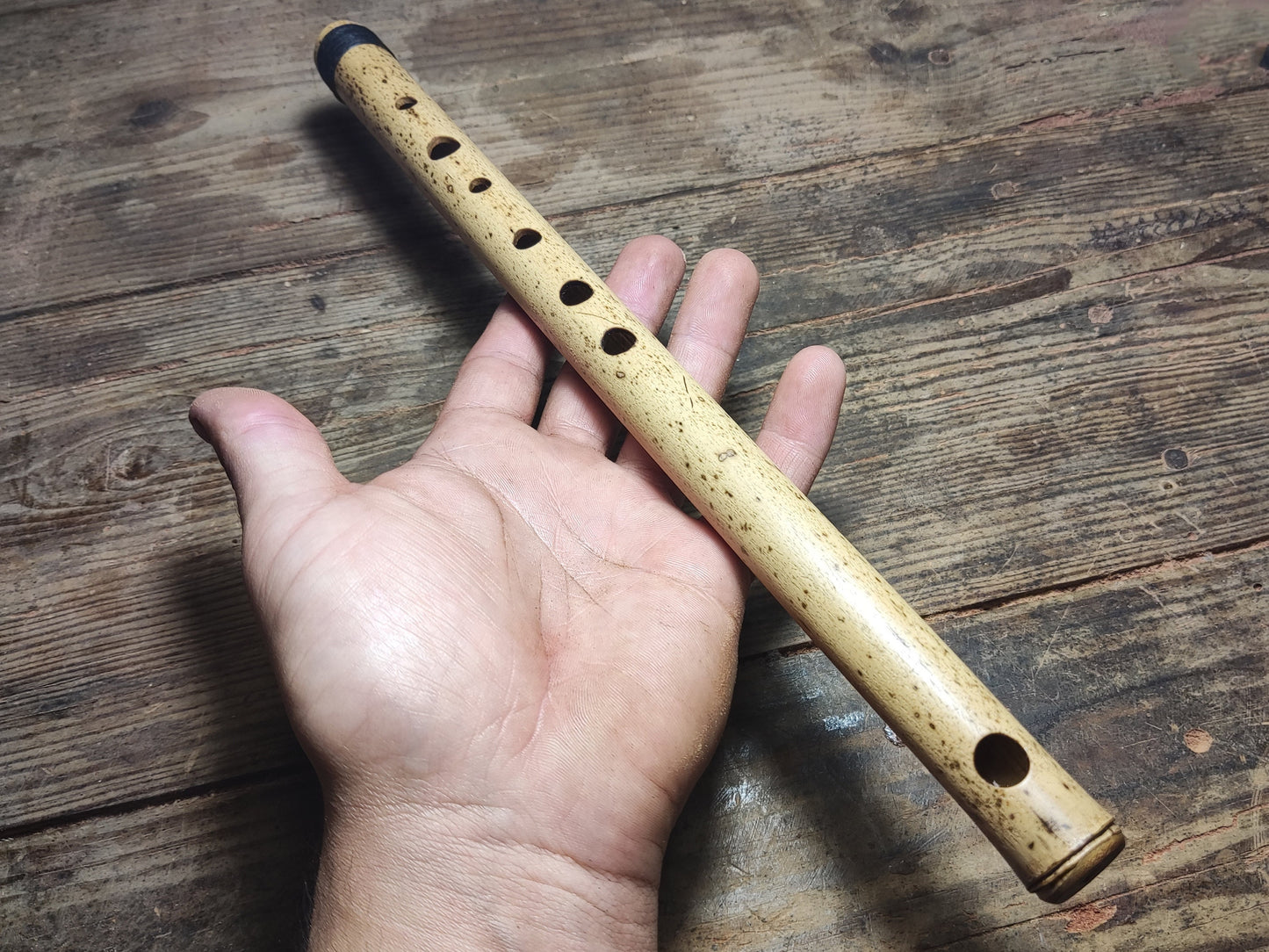 C Major Transverse Bamboo Flute. Soprano fife in the key of C5, concert tuned to A=440Hz, Small bansuri, handmade by Rui Gomes