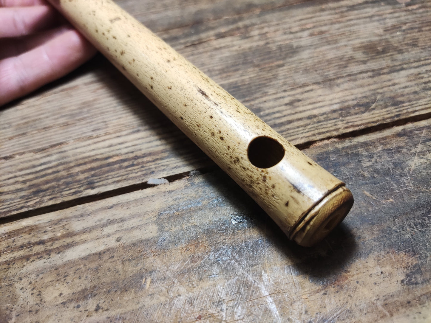 C Major Transverse Bamboo Flute. Soprano fife in the key of C5, concert tuned to A=440Hz, Small bansuri, handmade by Rui Gomes
