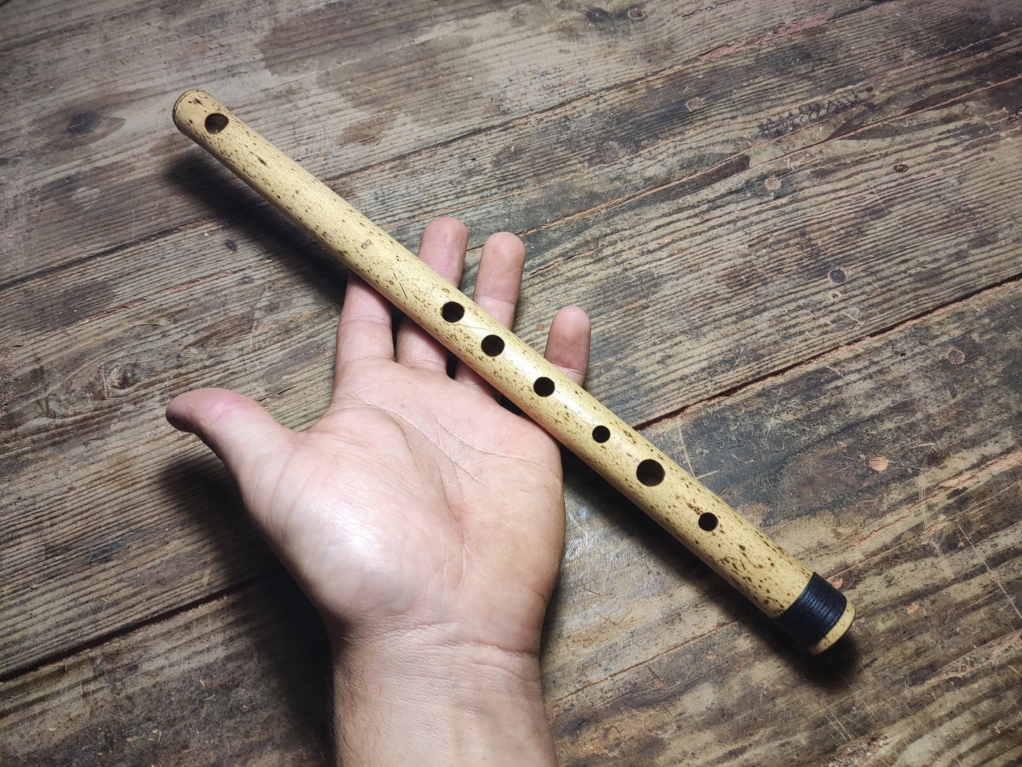 C Major Transverse Bamboo Flute. Soprano fife in the key of C5, concert tuned to A=440Hz, Small bansuri, handmade by Rui Gomes