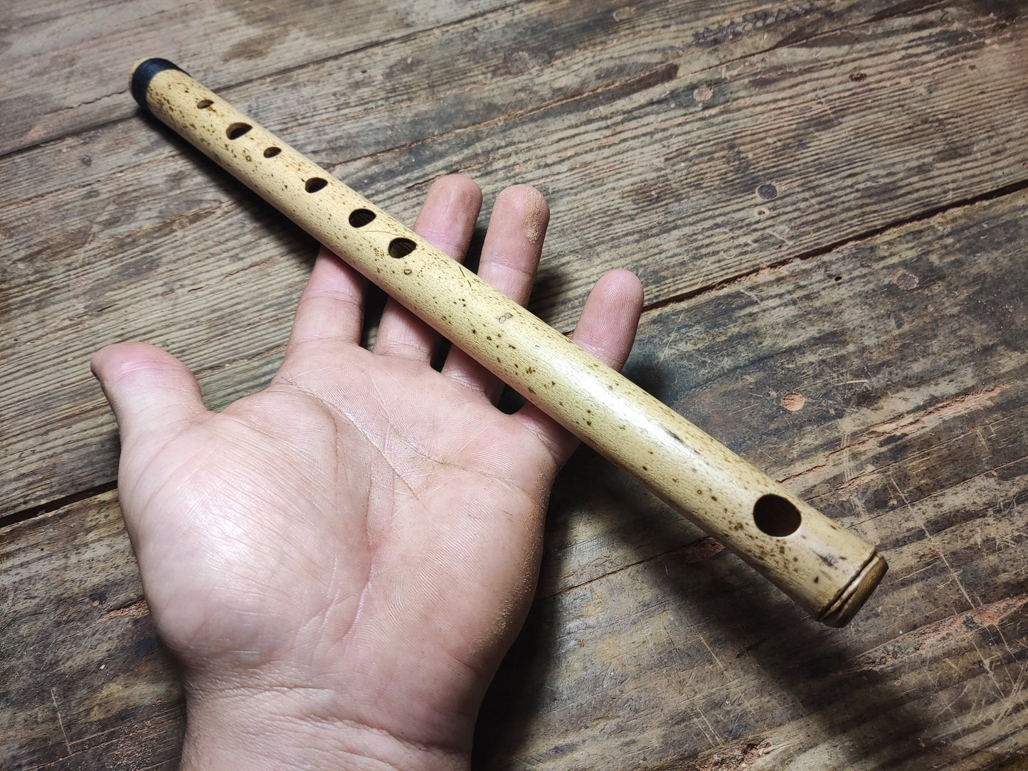 C Major Transverse Bamboo Flute. Soprano fife in the key of C5, concert tuned to A=440Hz, Small bansuri, handmade by Rui Gomes