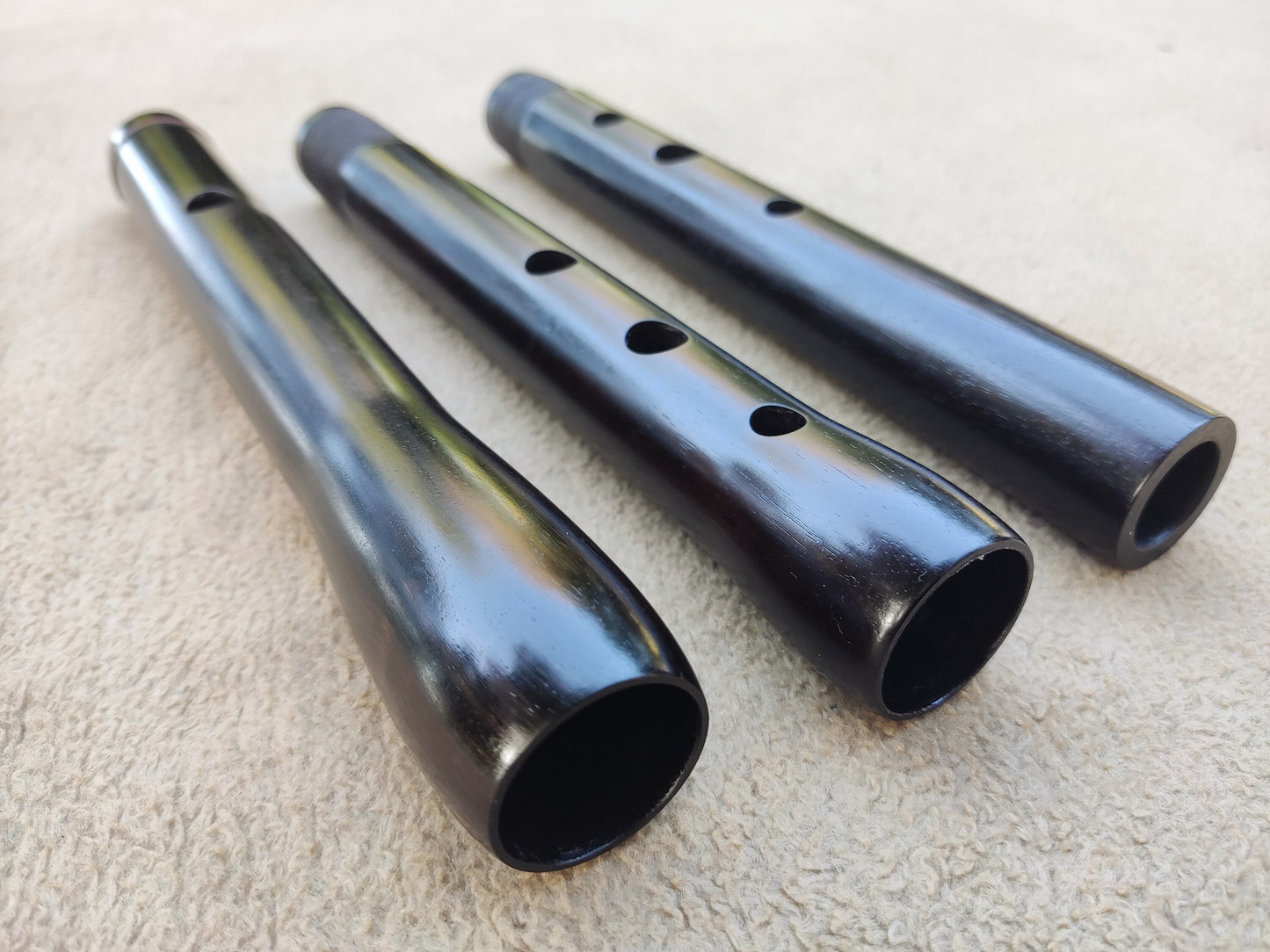 Low D Blackwood Flute concert tuned for Folk Music | Handmade keyless D Major Flute for World Music | Rui Gomes
