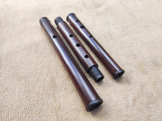 Low D Irish Flute handmade out of Santos Rosewood | Concert Tuned Wooden Flute for Folk & Traditional Music | Gift for Musician | Rui Gomes