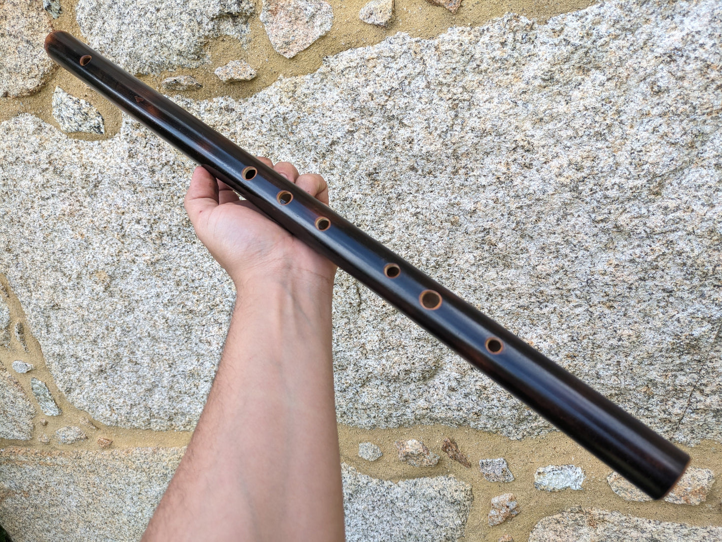 Low D Major Transverse Flute. Handmade out of Bamboo and Concert tuned at A = 440 Hz | Irish flute or Bansuri alternative by Rui Gomes
