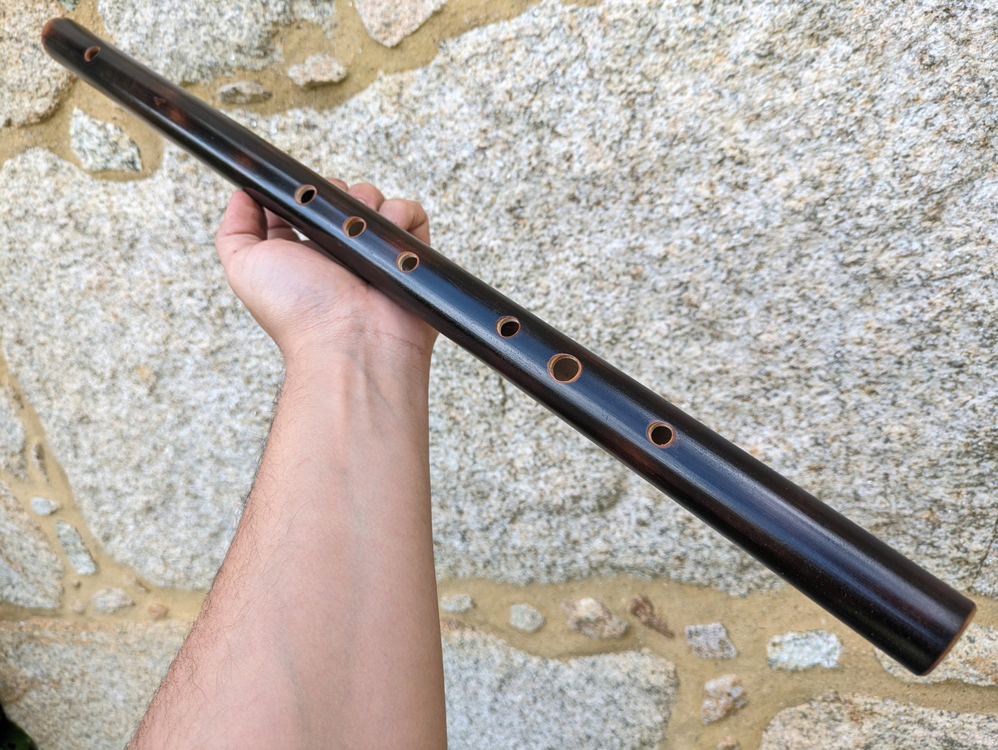 Low D Major Transverse Flute. Handmade out of Bamboo and Concert tuned at A = 440 Hz | Irish flute or Bansuri alternative by Rui Gomes