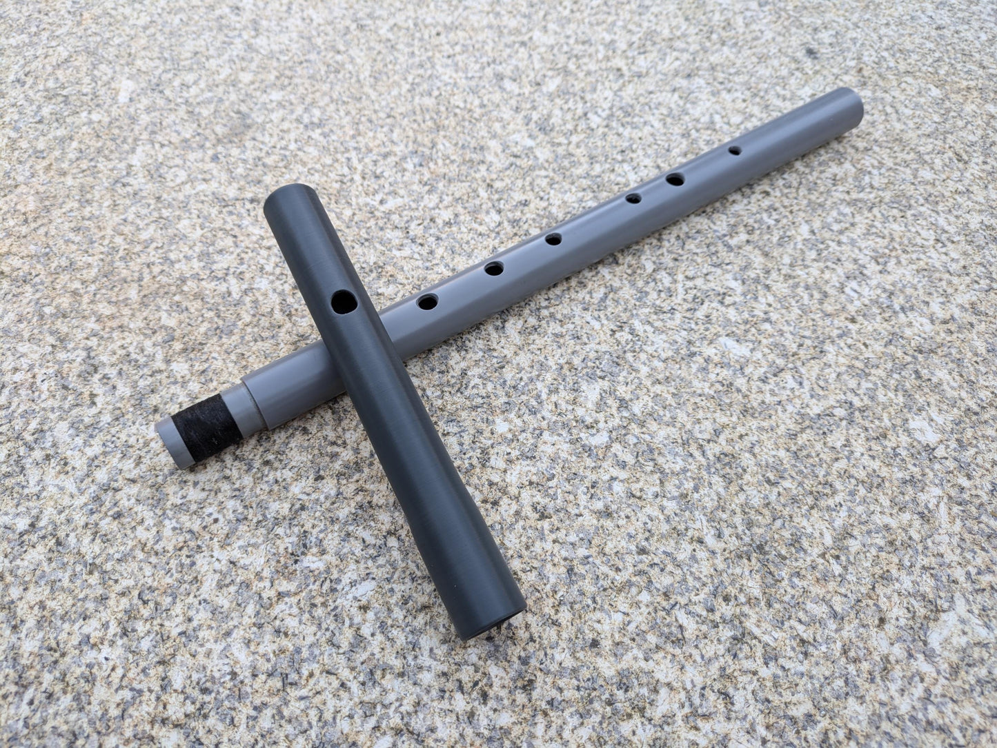 Concert Quality Irish Flute in PVC | Low D Flute made of Polymer | Two-piece flute for Folk and Traditional Music | Made by Rui Gomes